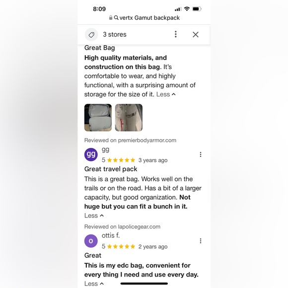 LNWOT VERTX Gamut Overland backpack - Picture 6 of 6